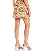 Color:Bora Bora - Image 2 - High Rise Dixie Floral Print Coordinating Mini Skirt