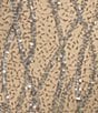 Jump Beaded Sequin Spaghetti Strap V-Neck Tulle Tie Back Gown - Image 3