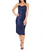 Jump Cowl Neck Sleeveless Strap Detail Satin Midi Dress - Image 3