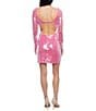 Jump Sequin Long Sleeve Mini Dress - Image 2