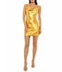 Jump Sleeveless Satin Cowl Neck Mini Dress - Image 1