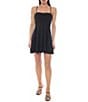 Jump Sleeveless Scuba Crepe Front Bow Mini Dress - Image 1