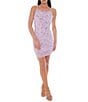 Jump Sleeveless Sequin Beaded Bodycon Dress - Image 1
