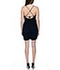 Jump Spaghetti Strap Shirred Dress, Color:Navy - Image 2