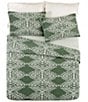 Jungalow Aisha Geometric Design Cotton Quilt Mini Set, Color:Green - Image 3