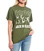 Color:Military Green - Image 1 - ACDC Back In Black Band Graphic T-Shirt