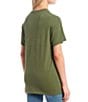 Color:Military Green - Image 2 - ACDC Back In Black Band Graphic T-Shirt