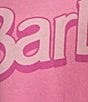 Color:Azalea - Image 4 - Barbie™ Logo Graphic Hoodie