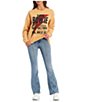 Color:Old Gold - Image 3 - Bowie Santa Monica Graphic Pullover Sweatshirt