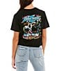 Color:Black - Image 1 - Chevy Stay Tough Crop Graphic T-Shirt