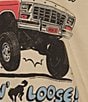Junk Food Crewneck Long Sleeve 4X4 Bronco Bustin Loose Graphic Sweatshirt, Color:Sand - Image 3