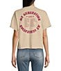 Junk Food Crewneck Short Sleeve The Who 1965 Tour Cropped T-Shirt, Color:Sand - Image 2