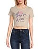 Junk Food Crewneck Soft Cotton Graphic Baby T-Shirt, Color:Femme Forte Rose - Image 1