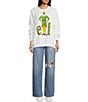 Junk Food Elf Buddy Sweatshirt, Color:White - Image 3