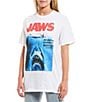 Color:White - Image 1 - Jaws Movie Poster Graphic T-Shirt