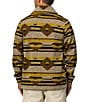 Color:Desert Palm - Image 2 - Lowry Long Sleeve Printed Sweater Fleece Cardigan
