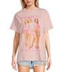 Color:Light Pink - Image 1 - Mean Girls Oversized Graphic T-Shirt