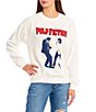 Color:White - Image 1 - Pulp Fiction Oversized Fleece Sweatshirt