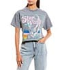Color:Charcoal Mineral Wash - Image 1 - Star Wars Nouveau Cropped Graphic T-Shirt