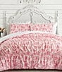 Junk Gypsy Fancy Floral Toile Ruched Cotton Sateen Reversible Comforter Mini Set - Image 1
