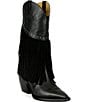 Justin Boots Reba Nell Fringe Tall Western Boots - Image 1