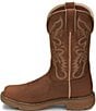 Color:Rustic Tan - Image 4 - Rush Leather Waterproof Western Boots
