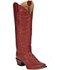 Color:Justin Red - Image 1 - Whitley Leather Western Boots