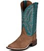 Justin Boots Women's Shay Colorblock Leather Square Toe Western Boots - Image 4