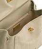 JW PEI Lucia Classic Crocodile-Embossed Suede Top Handle Bag - Image 3