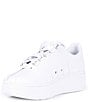 Color:White/White - Image 4 - Women's Classic VN Leather Retro Platform Sneakers