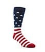 Color:Red/White/Blue - Image 1 - Novelty American Flag Crew Socks
