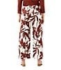 Karen Kane Coordinating Coco Bloom Stretch Woven Drawstring Ankle Pants - Image 3