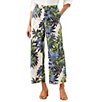 Karen Kane Coordinating Island Palms Drawstring Ankle Pants - Image 1