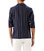 Karen Kane Coordinating Stripe Ruched Sleeve Jacket - Image 2