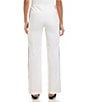 Karen Kane Double Stretch Twill Contrast Piped Wide Leg Pants, Color:Off White - Image 2