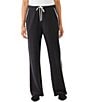 Karen Kane Edge Brushed Stretch Double Knit Front Drawstrings Wide Leg Coordinating Sweatpants - Image 1