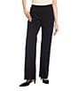 Karen Kane Emily Straight Leg Pull-On Pants, Color:Black - Image 1