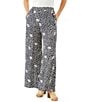 Karen Kane Floral Crepe High Rise Wide Leg Pants - Image 1