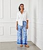 Karen Kane Floral Paisley Printed Cotton Pants, Color:Floral Paisley - Image 4