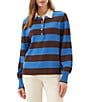 Karen Kane Game Day Collared Stripe Sweater - Image 1