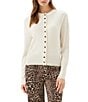 Karen Kane Knit Crew Neck Long Sleeve Button Front Cardigan - Image 5