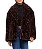 Karen Kane Leopard Faux Fur Coat - Image 1