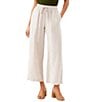 Karen Kane Linen High Rise Wide Leg Drawstring Pants - Image 1