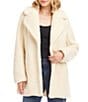 Karen Kane Notch Collar Long Sleeve Oversized Sherpa Coat - Image 1