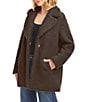 Karen Kane Notch Collar Long Sleeve Oversized Sherpa Coat - Image 3