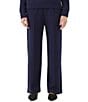Karen Kane Petite Size Coordinating Drawstring Pintuck Straight Leg Sweatpants - Image 1