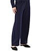 Karen Kane Petite Size Coordinating Drawstring Pintuck Straight Leg Sweatpants - Image 3