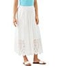 Karen Kane Petite Size Cut-Out Embroidery Pull-On Midi Skirt - Image 3
