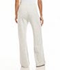 Karen Kane Petite Size French Terry Drawstring Wide-Leg Coordinating Sweat Pants, Color:Heather - Image 2