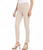 Color:Khaki - Image 3 - Petite Size Piper Skinny Stretch Twill Pull-On Pant
